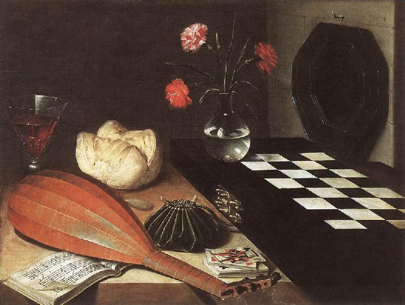 BAUGIN, Lubin Still-life with Chessboard (The Five Senses) fg